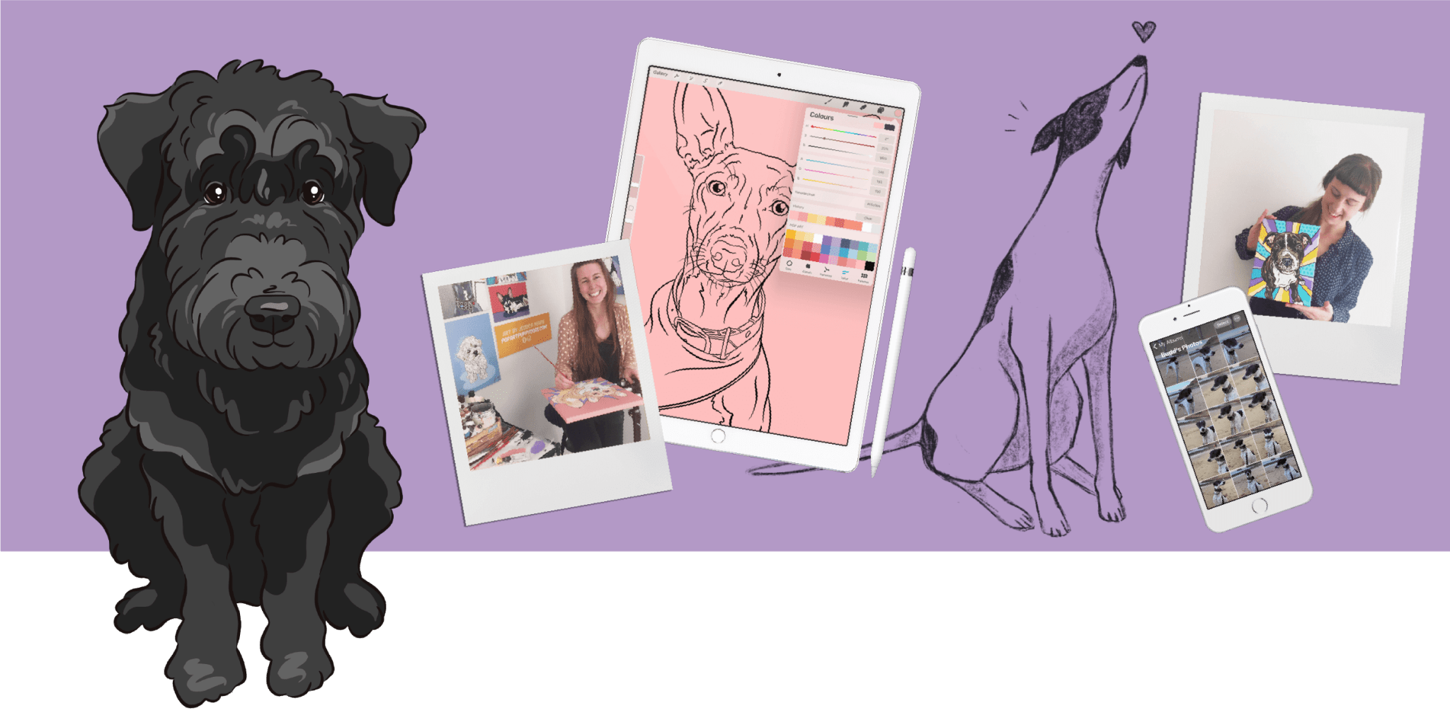 How It Works — Pet Portrait Process | Pop Art Puppy Dogs